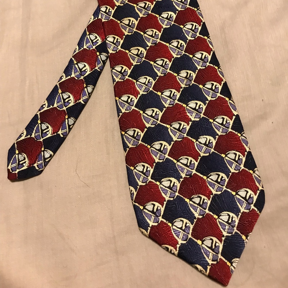 J. Garcia red and blue tie